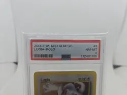 2000 Pokemon Neo Genesis Lugia 9/111 Holo PSA 8 NM-MT - Image 2