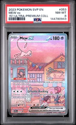 Pokemon TCG Mew ex 053 151 Promo PSA 8 - Image 1