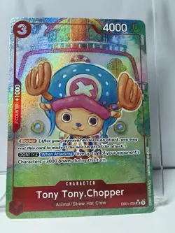 One Piece TCG Tony Tony Chopper EB01-006 SR Parallel Alt Art English NM - Image 1