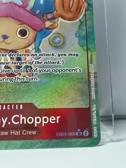 One Piece TCG Tony Tony Chopper EB01-006 SR Parallel Alt Art English NM - Image 3