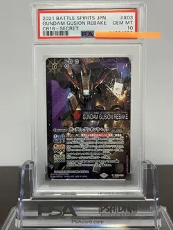 Gundam Gusion Rebake X CB16-X03 Secret Battle Spirits Card PSA 10 Gem Mint - Image 1
