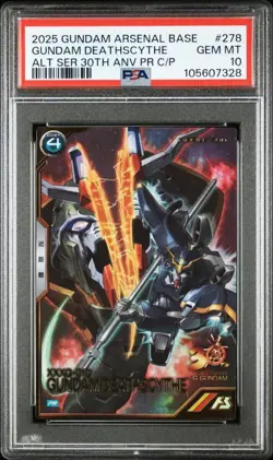 PSA 10 Pr-278 Gundam Death Size Arsenal Base Promo Card Gem Mint - Image 1