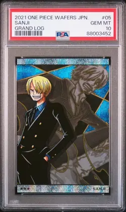 Sanji One Piece Bandai Wafer Card PSA 10 Gem Mint - Image 1