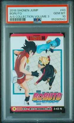 Naruto Boruto Volt Weekly Shonen Jump All Star Card PSA10 Gem Mint - Image 1