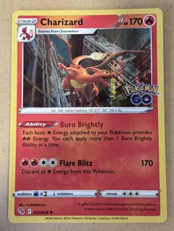 Pokemon TCG Pokemon Go Charizard Holo Rare 010/078 NM/M condition - Image 5