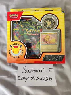 New Sealed Pokemon Day 2026 Collection Box Pikachu - Image 1