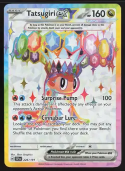 Tatsugiri ex 226/191 Ultra Rare Surging Sparks Pokemon Near Mint - Image 1