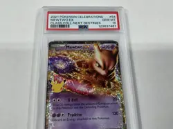 2021 POKEMON CELEBRATIONS CLASSIC COLLECTION #54 MEWTWO EX PSA 10 - Image 3