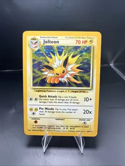 Pokemon TCG Jolteon Jungle 4/64 Holo Unlimited Holo Rare (MP) - Image 2