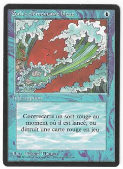 ►Magic-Style◄ MTG - Blue Elemental Blast - French Revised FBB - Good - Image 1