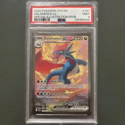 2025 POKEMON JTG EN-JOURNEY TOGETHER #187 SALAMENCE EX PSA 9 - Image 1