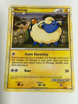 Pokemon Mareep 13/30 Raichu Trainer Kit Pokemon HGSS - Image 1