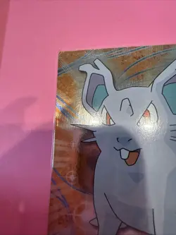 1999 Topps Pokemon TV Animation NIDORAN #29 Texture Holo Silver Foil Black Logo - Image 2