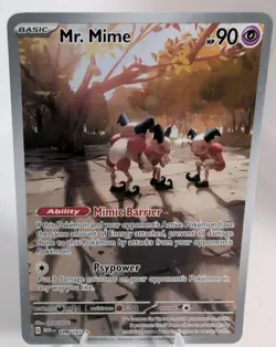 Mr. Mime Illustration Rare 179/165 Scarlet & Violet 151 Pokemon English NM+ - Image 1