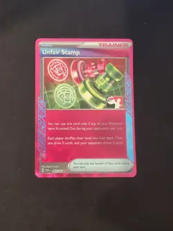 Pokemon TCG - Unfair Stamp 165/167 Twilight Masquerade Play! Prize Pack Stamped - Image 3