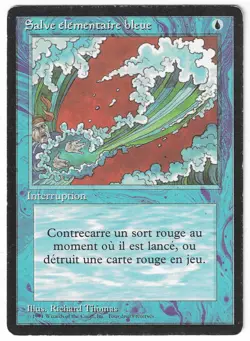 ►Magic-Style◄ MTG - Blue Elemental Blast - French Revised FBB - Played - Image 1