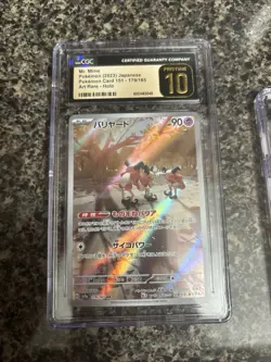Pokemon Mr. Mime Art Rare 179/165 from Japanese 151 in a CGC Pristine 10 ! - Image 1
