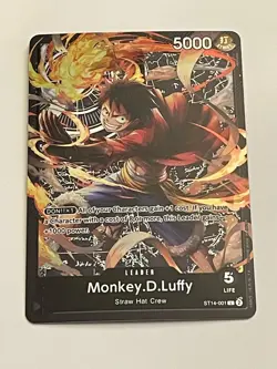 Monkey.D.Luffy Foil | ST14-001 NM/M | Starter Deck 14: 3D2Y One Piece - Image 1