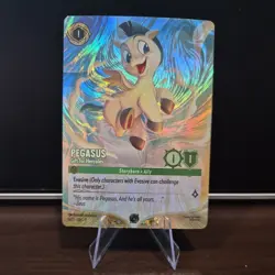 Pegasus Gift For Hercules Lorcana DLC Challenge FOIL Promo NM 1/C2 EN - Image 1