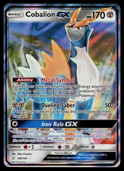 Pokemon Card - Cobalion GX Team Up 106/181 Holo Rare GX 2019 - Image 1