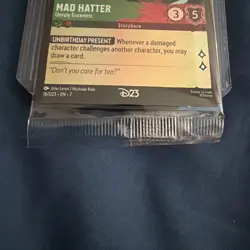 Disney D23 Fan Club Mad Hatter Promo Lorcana Card Brand New Sealed Awesome!!!! - Image 2