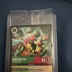 Disney D23 Fan Club Mad Hatter Promo Lorcana Card Brand New Sealed Awesome!!!! - Image 4