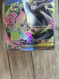 Mega Charizard X EX Full Art – 360 HP – Holo Pokemon Card - Image 2