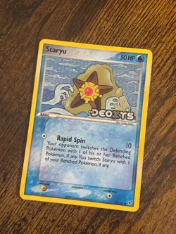 Staryu 77/107 Deoxys Holo pokemon card 2005 illustration Yukika Baba - Image 3