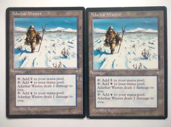 2x Adarkar Wastes Ice Age MTG Land NM/LP Magic The Gathering Double Land Lot - Image 1