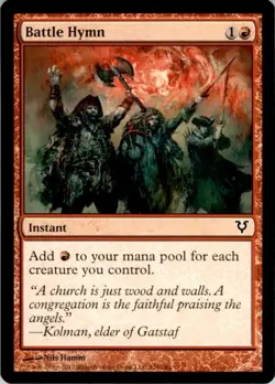 4x Playset MTG NM English Battle Hymn - Avacyn Restored - Image 1