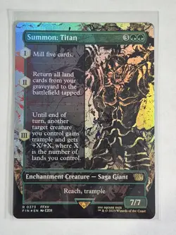 Summon: Titan (Borderless) Final Fantasy Foil - Image 1
