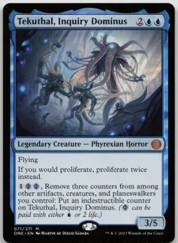 Tekuthal, Inquiry Dominus Phyrexia: All Will Be One 71 NM M - Image 1