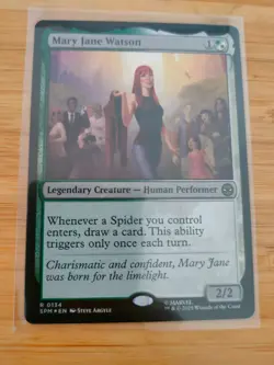MTG Mary Jane Watson (FOIL) 0134 Spider-Man M/NM Free UK P&P - Image 1
