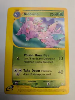 Pokemon Card - Nidorino Aquapolis 55/147 Uncommon - Image 1
