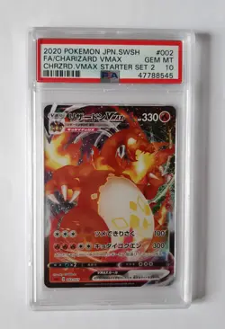 PSA 10 Charizard VMAX SWSH Starter Set 002/021 Japanese FA Pokemon Gem Mint - Image 1