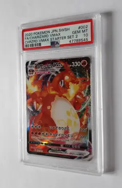 PSA 10 Charizard VMAX SWSH Starter Set 002/021 Japanese FA Pokemon Gem Mint - Image 3