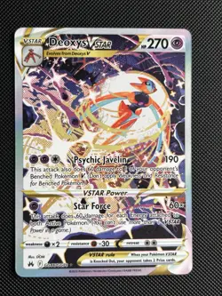 Pokemon Deoxys VSTAR Ultra Rare Holo Crown Zenith - Image 1