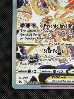 Pokemon Deoxys VSTAR Ultra Rare Holo Crown Zenith - Image 2