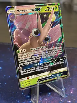 Venomoth GX 12/214 Unbroken Bonds NM Ultra Rare Pokemon Card - Image 1