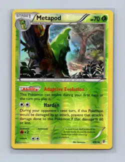 Metapod 4/83 Uncommon Generations Pokemon Reverse Holo Lightly Played - Image 1