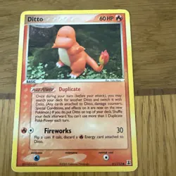 Pokemon Delta Species Ditto (Charmander) 61/113 Heavily Played - Image 1