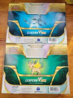 Pokemon TCG Glaceon & Leafeon VSTAR Special Collection – Set of 2 Factory Sealed - Image 5