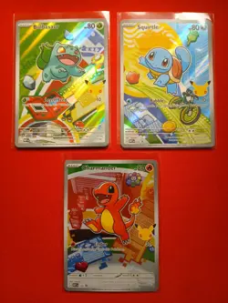 Pokemon TCG First Partner Illustration Collection Series 1 Kanto GEN 1 Starters - Image 1
