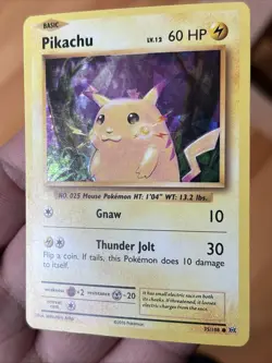 Pokemon TCG Pikachu Deck Exclusives Cracked Ice Holo Basic 60 HP 028/073 - Image 2