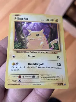 Pokemon TCG Pikachu Deck Exclusives Cracked Ice Holo Basic 60 HP 028/073 - Image 3