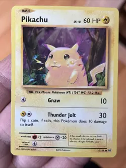 Pokemon TCG Pikachu Deck Exclusives Cracked Ice Holo Basic 60 HP 028/073 - Image 4