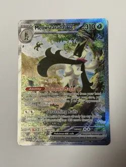 Pokemon Meowscarada ex 256/193 SV02 Paldea Evolved Special Illustration Rare EX… - Image 1