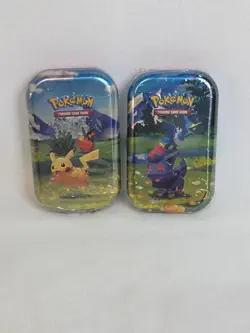 🟨🟥 (2) Pokemon TCG Mega Evo - Ascended Heroes Mini Tins Pikachu New Sealed - Image 1