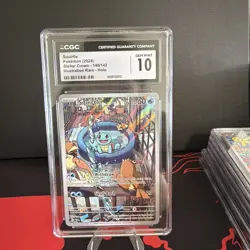 CGC 10 GEM MINT Squirtle 148/142 Stellar Crown Illustration Rare Holo Pokemon - Image 1