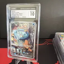 CGC 10 GEM MINT Squirtle 148/142 Stellar Crown Illustration Rare Holo Pokemon - Image 2